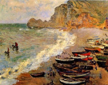  claude - Plage d’Etretat Claude Monet
